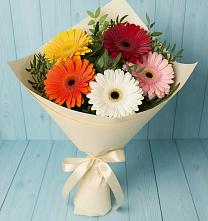 Букет цветов из:  Герберы в Ярославской Краснодарский край
