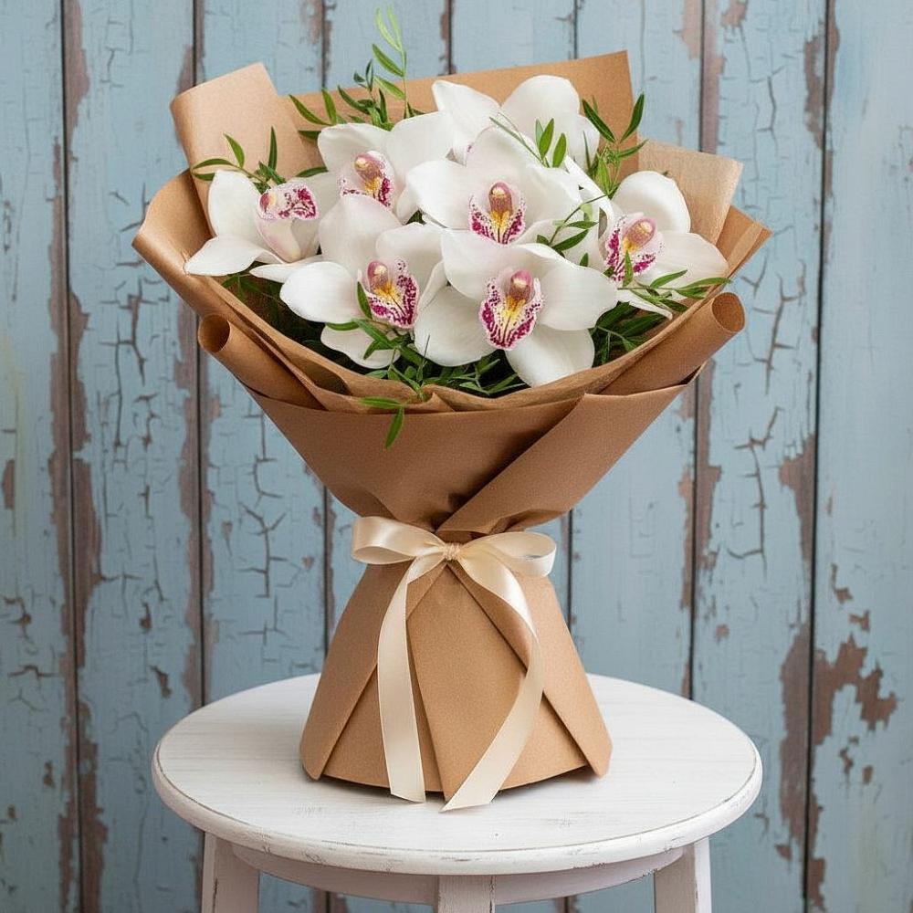 Букет цветов из: Орхидеи и Розы в Ярославской Краснодарский край