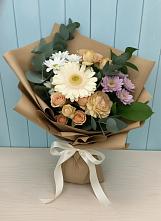Букет цветов из:  Герберы и Хризантемы в Ярославской Краснодарский край