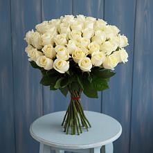 Букет 51 Белая роза Эдлесс Лав в Ярославской Краснодарский край