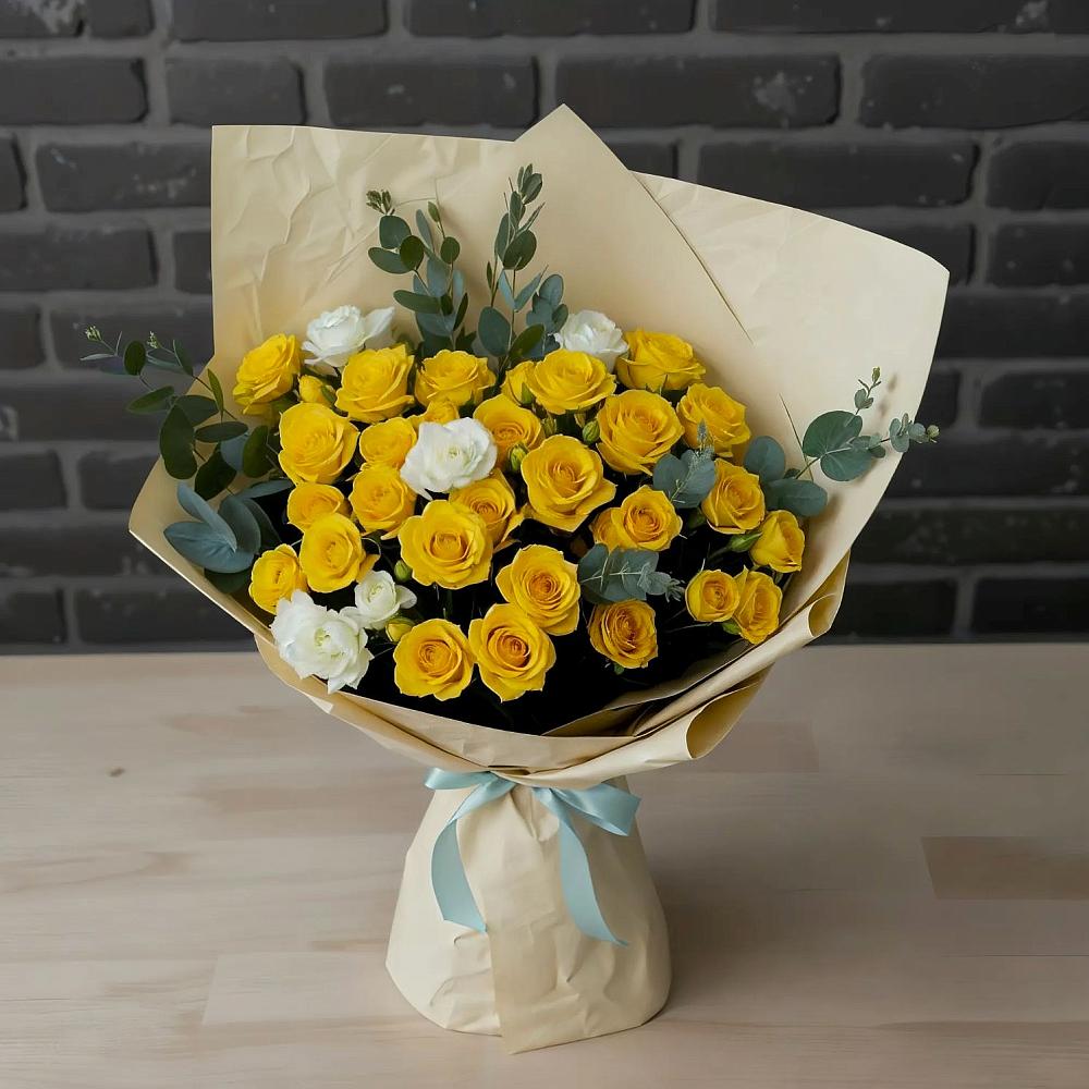 Букет цветов из: Розы в Ярославской Краснодарский край