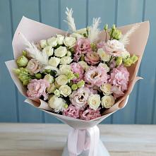 Букет цветов из:  Альстромерии и Розы в Ярославской Краснодарский край